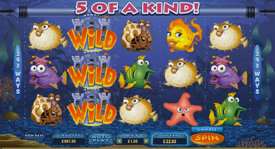 онлайн-слот Microgaming - Fish Party Sit & Go, скриншот